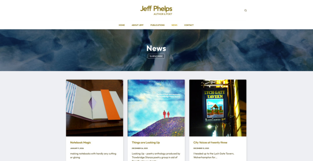 Website Design and Revamp for Jeff Phelps